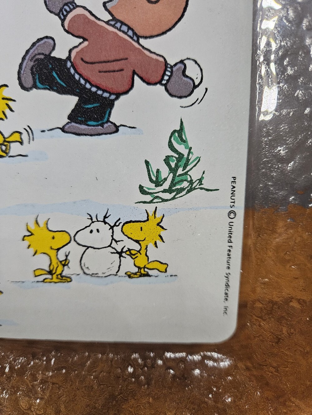 Peanuts Snowball Fight Glass Serving Tray - Picture 5 of 11